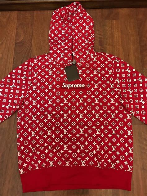 supreme ft lv|supreme louis vuitton hoodie.